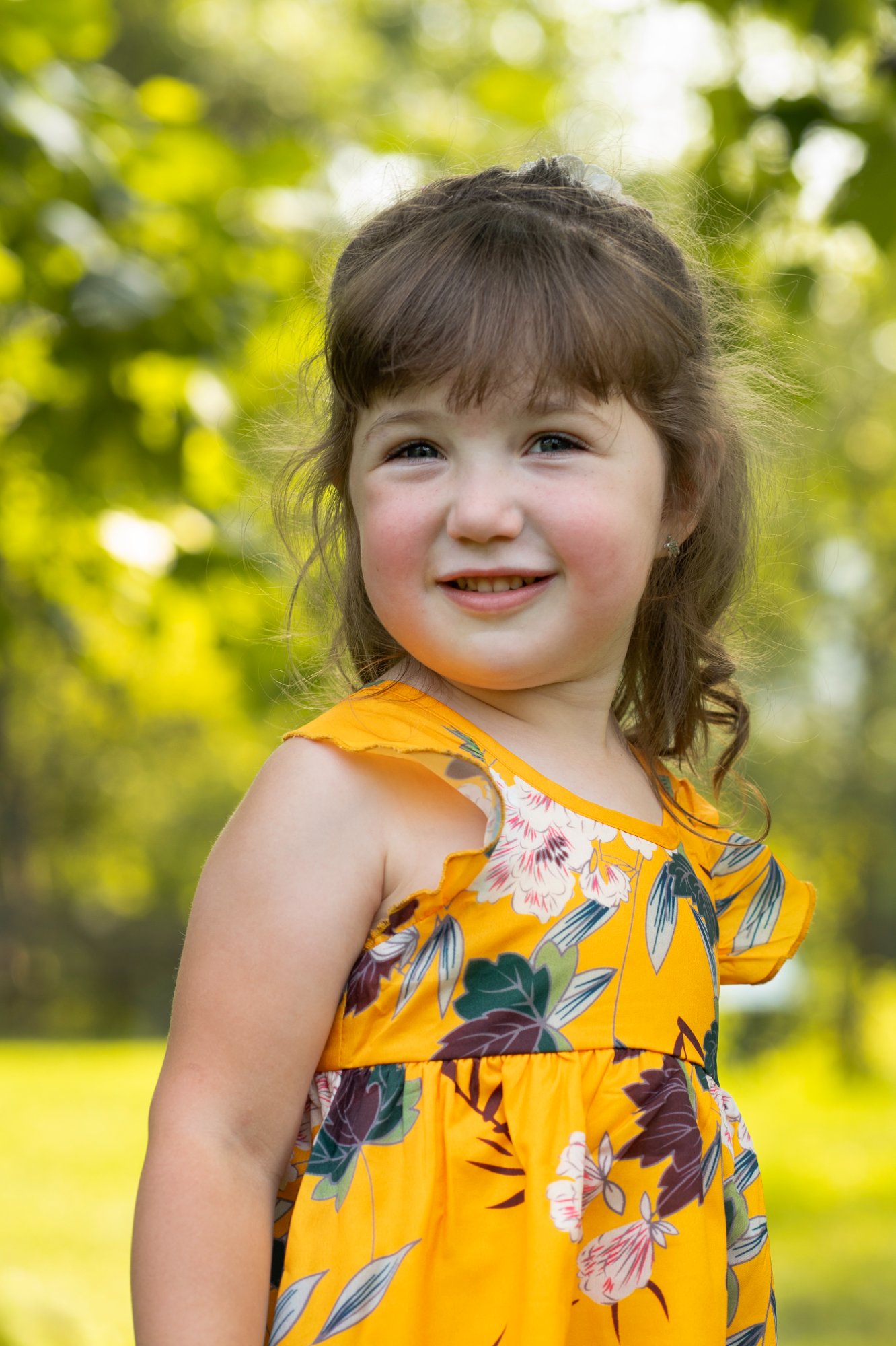 Child portrait outdoors